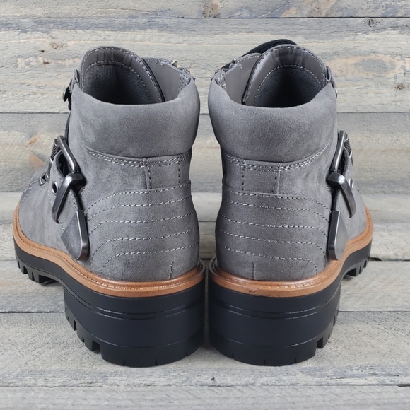 Indigo rd. IrBIS Ankle Boots Gray Lace up/zipper - Picture 3 of 7